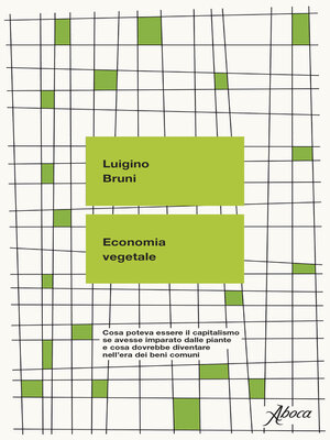 cover image of Economia vegetale